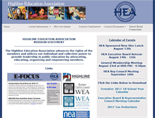 Tablet Screenshot of highlineea.org